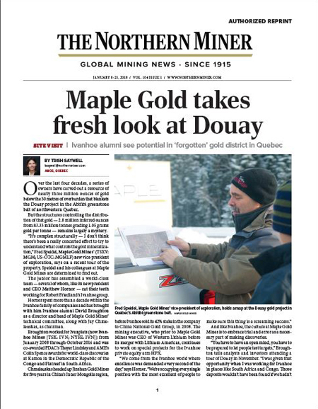 maple gold takes fresh look at douay